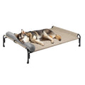 Veehoo Large Elevated Dog Bed, Outdoor Raised Cot with Removable Headrest, Breathable Washable Mesh R9070