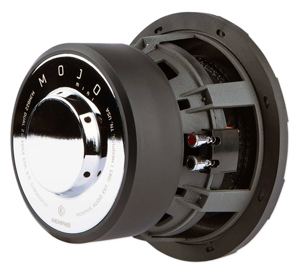 Memphis Car Audio Mojo Mini 6.5 inch Dual-Voice-Coil 4-Ohm Subwoofer U9334