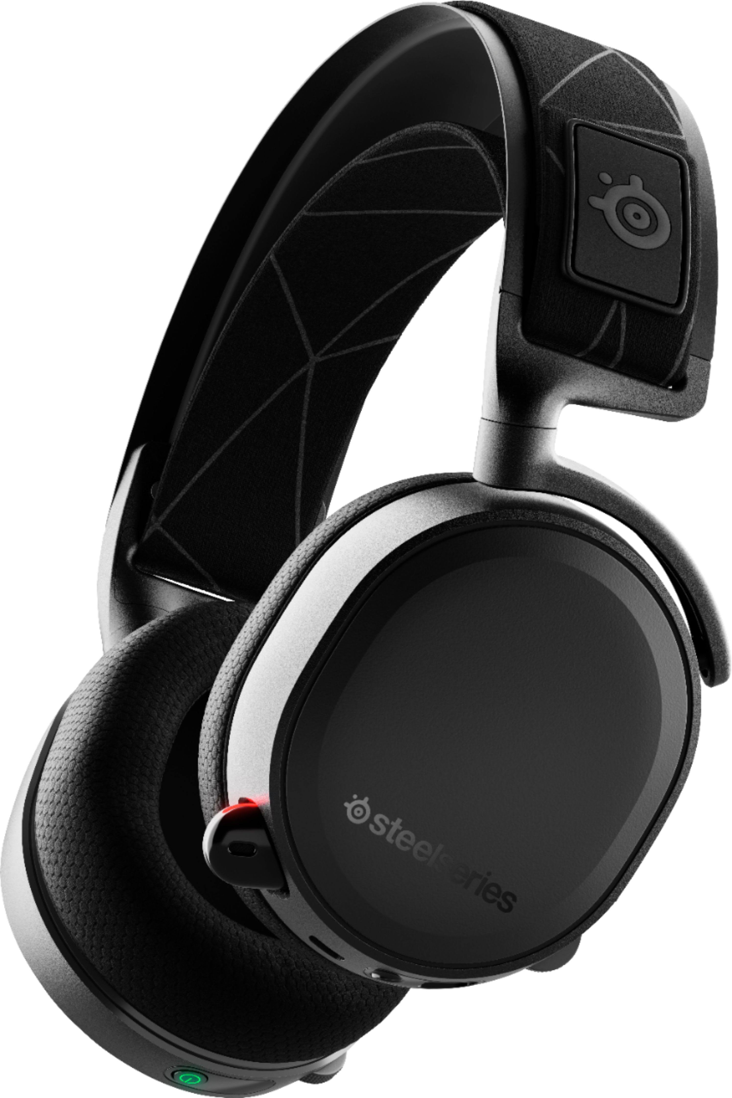 SteelSeries - Arctis 7 Wireless DTS Gaming Over-the-Ear Headset for PC, PlayStation 5|4 - Black - Megean