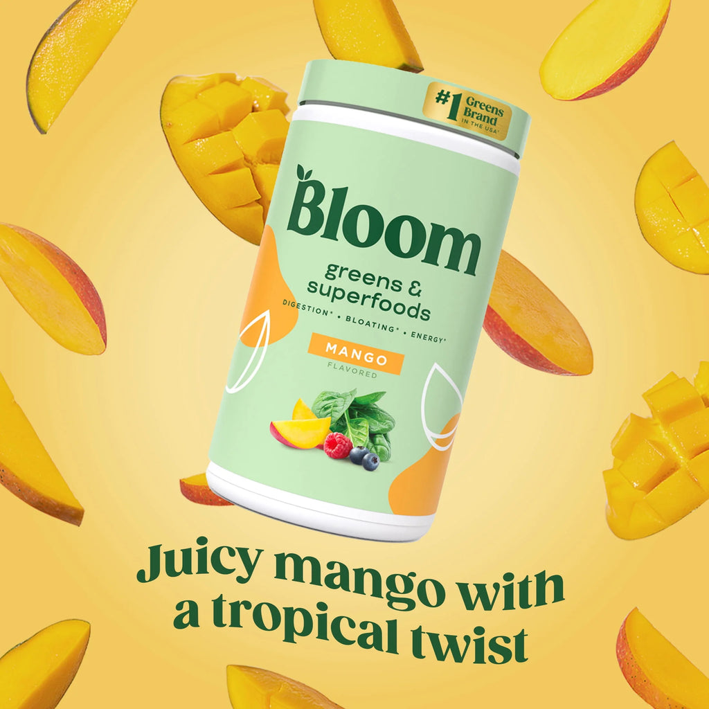 Bloom Nutrition Greens & Superfoods Powder, Mango, 25 Servings S893480
