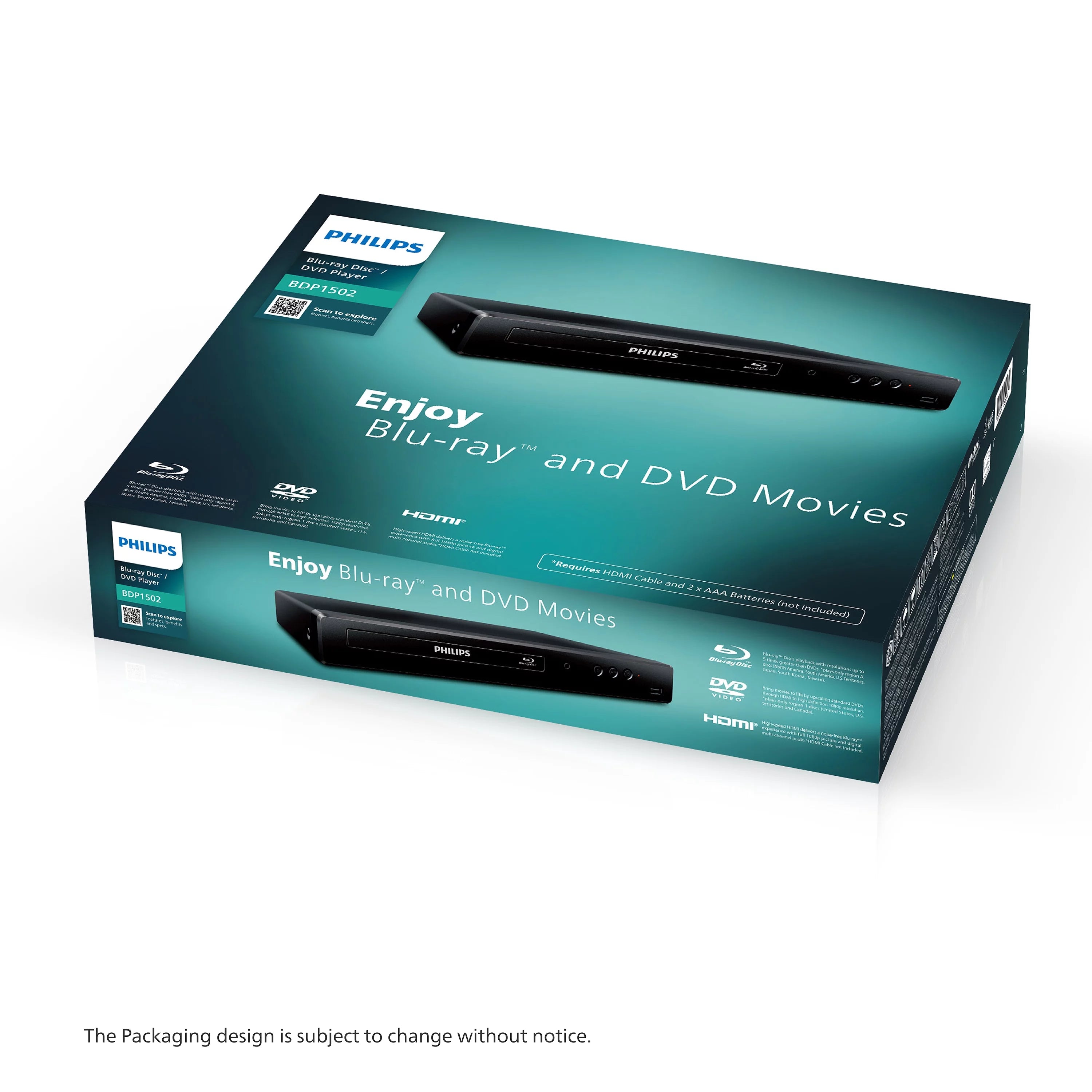 Philips Blu-Ray and DVD Player BDP1502/F7 T767642