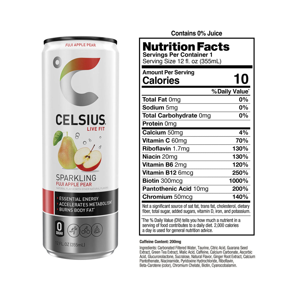 CELSIUS Sparkling Space Variety Pack, Functional Energy Drink, 12 fl oz, 12-Pack T823