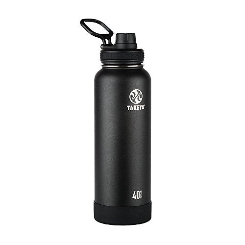 Takeya Actives Water Bottle with Spout Lid, 18 oz, Midnight Blue W579