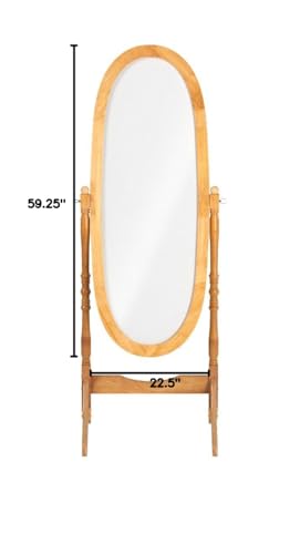 Roundhill Furniture Traditional Queen Anna Style Wood Floor Cheval Mirror L68887