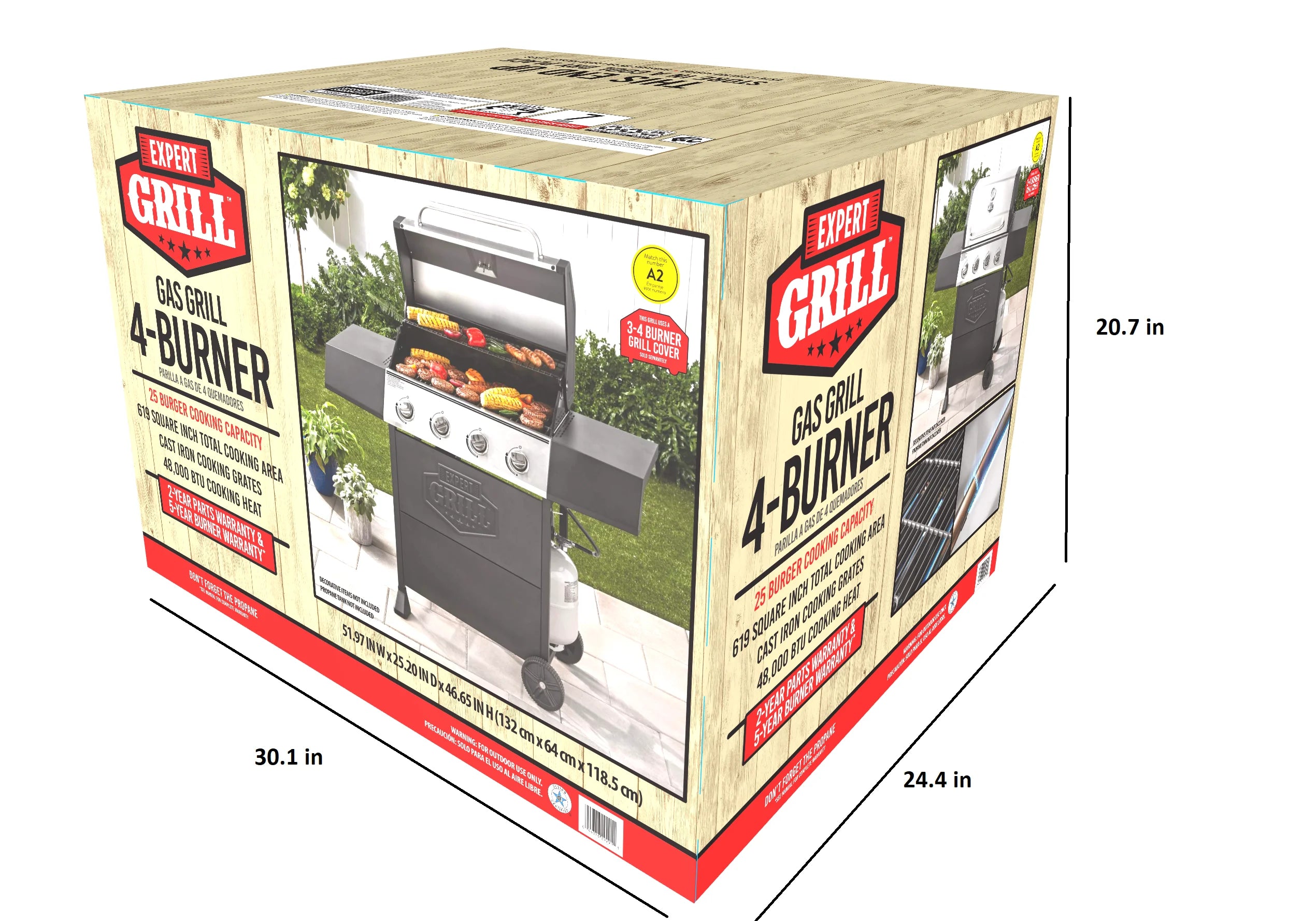 Expert Grill 4 Burner Propane Gas Grill U111