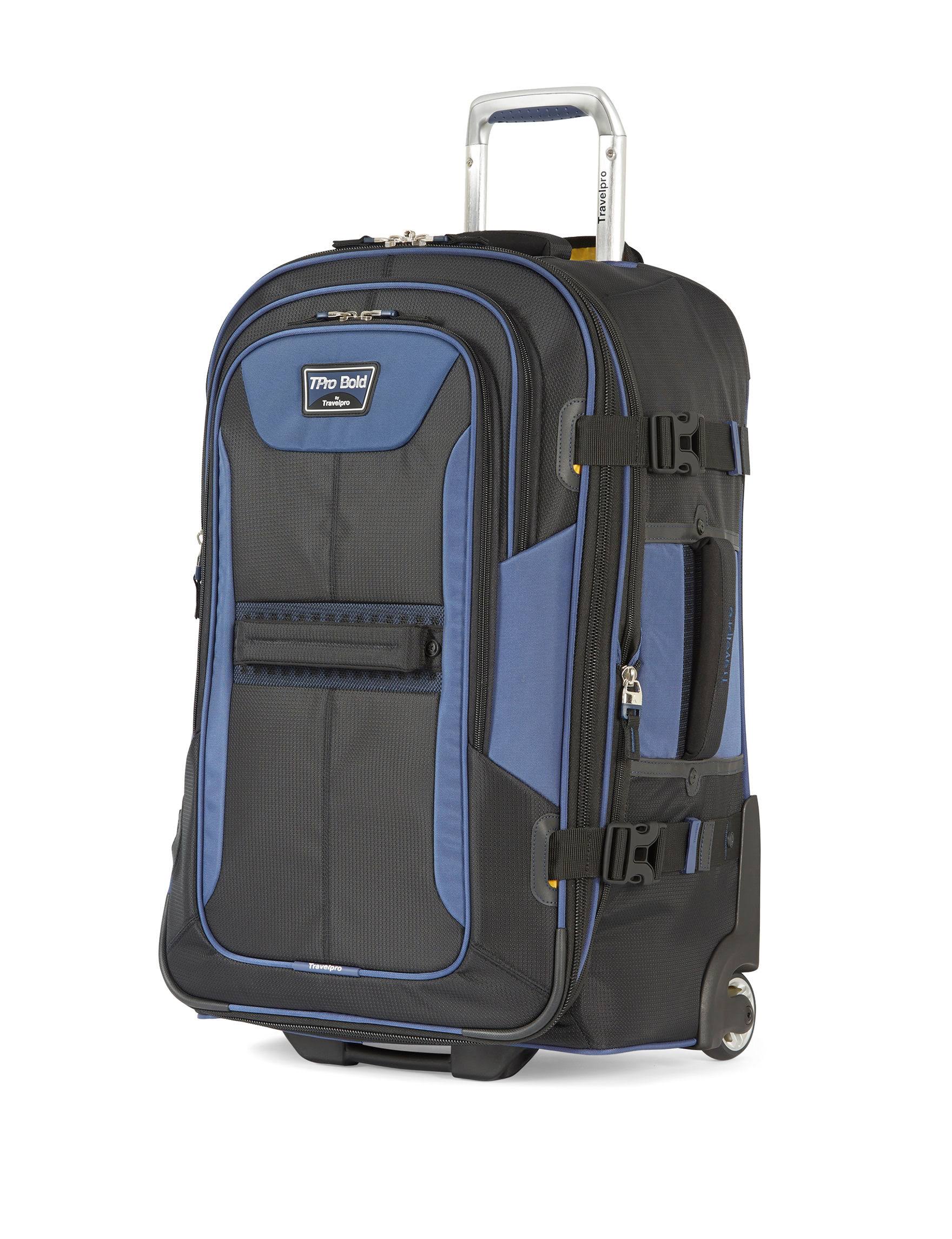 Travelpro Bold 25" Expandable Rollaboard Black/Navy - Megean