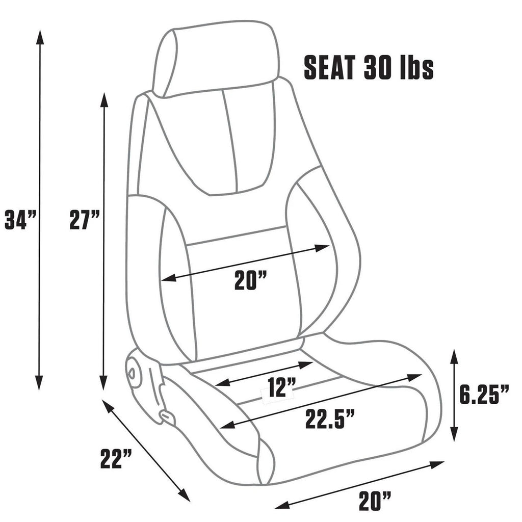 Procar 80-1200-54L Vinyl Seat Elite Lumbar Series 1200 Driver Side Beige T693105