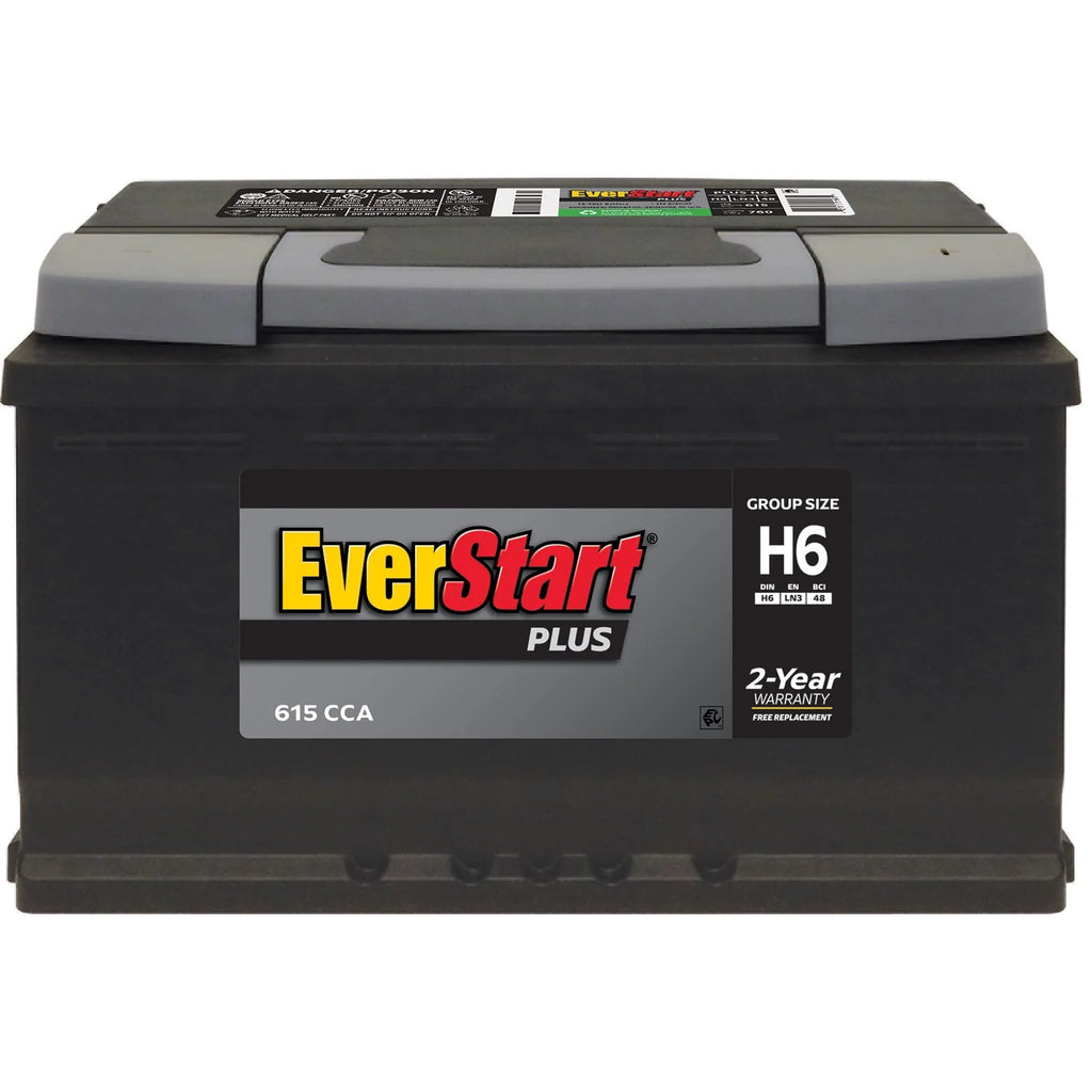 EverStart Plus Lead Acid Automotive Battery Group H6 12V 615 CCA K917