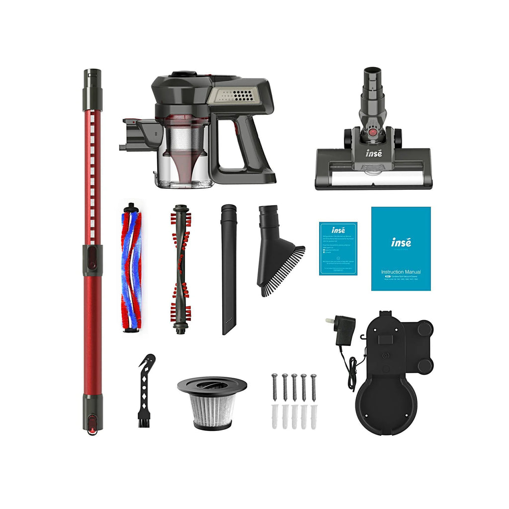 INSE Cordless Vacuum Cleaner, 6-in-1 Rechargeable Stick Vacuum for Home C315