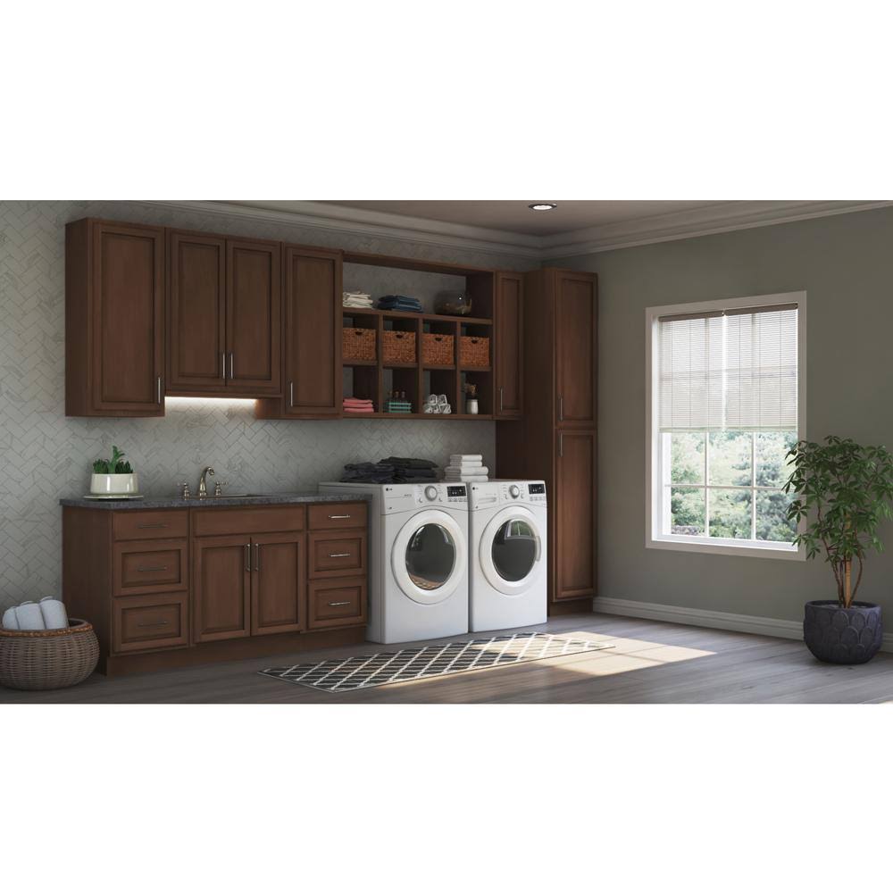 Hampton Assembled 36x30x12 in. Wall Kitchen Cabinet in Cognac R5985