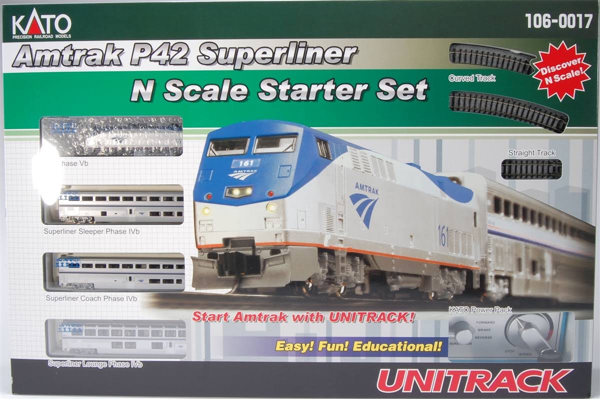 Kato USA - N P42 Superliner Starter Set, Amtrak/Phase V - 1060017