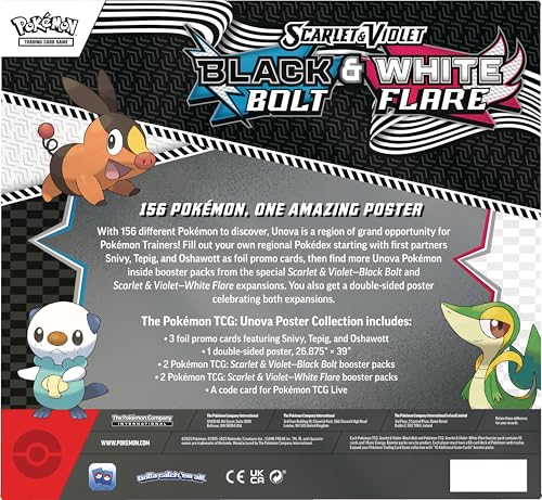 Pokemon TCG Scarlet & Violet 10.5 Unova Poster Box Y70145