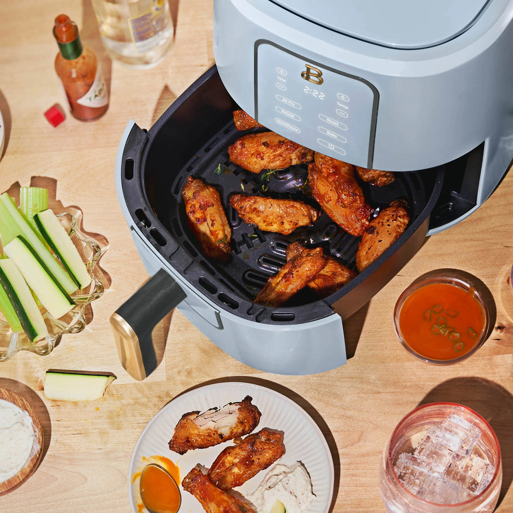 Beautiful 3 Qt Air Fryer with TurboCrisp Technology, White Icing by Drew Barrymore Q37808