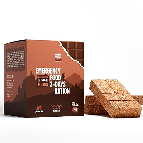 Emergency Food Supply 7-Day Chocolate Biscuit Bars Survival Kit A231664