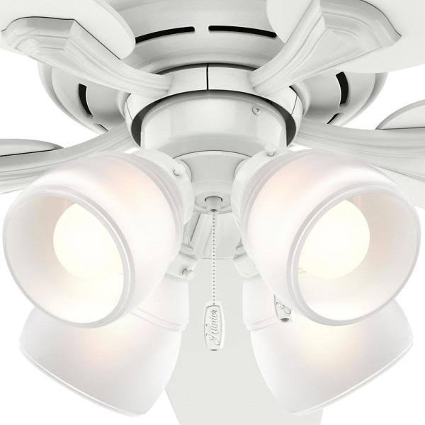 Hunter Channing 52 in. LED Indoor White Ceiling Fan with Light A646285