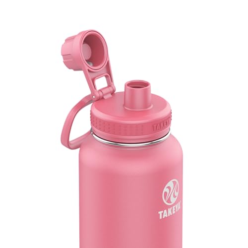 Takeya Actives Water Bottle with Spout Lid, 18 oz, Midnight Blue W579