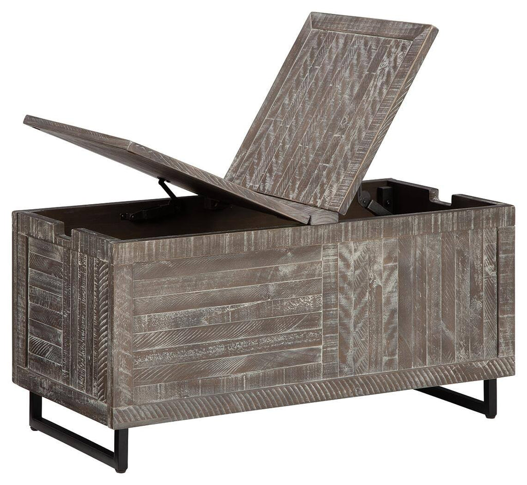 Coltport Storage Trunk Distressed Gray by Ashley Furniture W540615