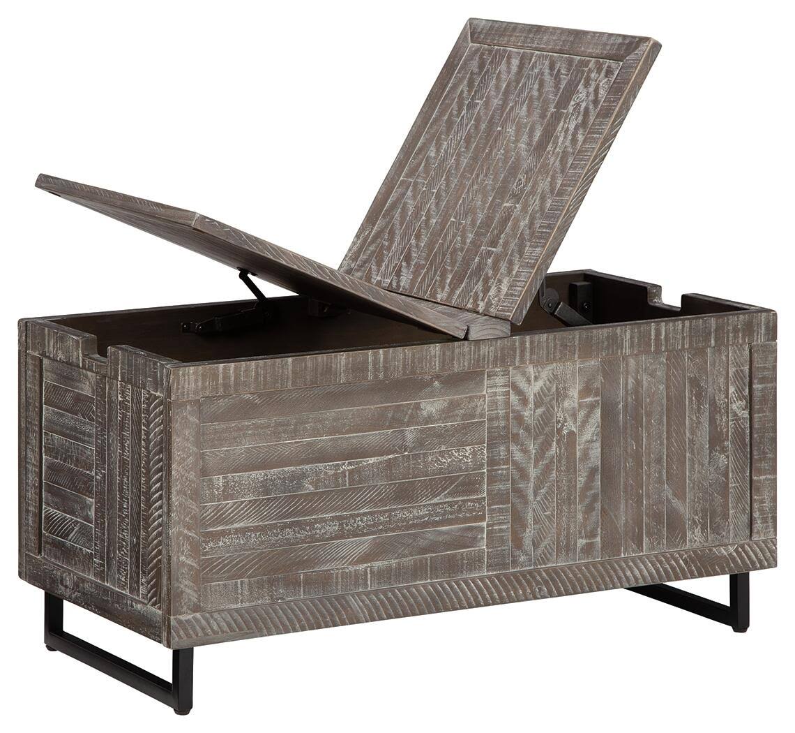Coltport Storage Trunk Distressed Gray by Ashley Furniture W540615