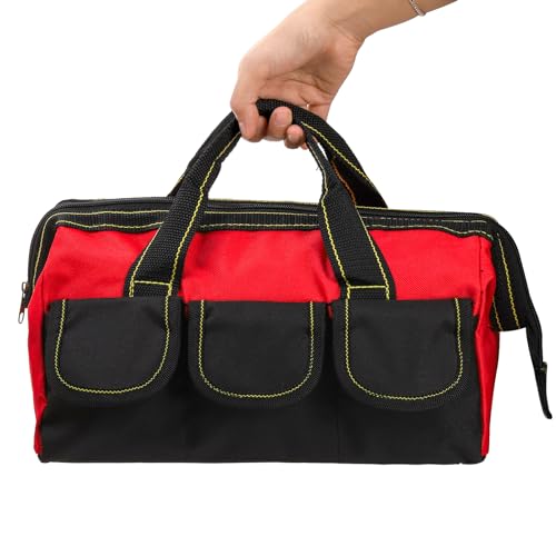 3 Pack 13 Inch Tool Bag with Waterproof Base, Heavy Duty Tool Storage Organizer P243