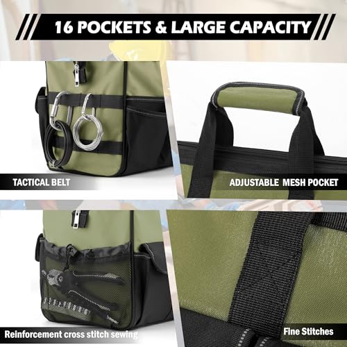 Heavy Duty 15 Inch Portable Tool Bag with Adjustable Shoulder Strap P216208