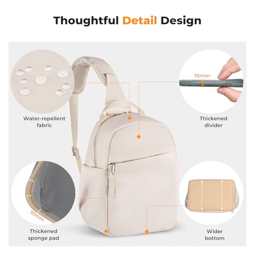 K&F Concept Camera Sling Bag Small Crossbody Shoulder Backpack for DSLR/Mirrorless U627