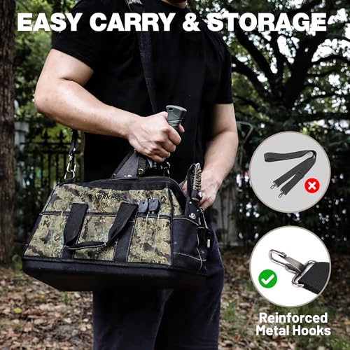 WORKPRO 16-inch Wide Mouth Tool Bag with Waterproof Molded Base K85487