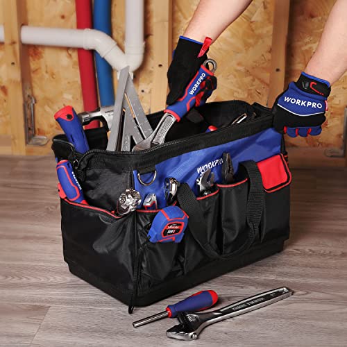 WORKPRO 18 Inch Tool Bag with Waterproof Molded Base Z683768