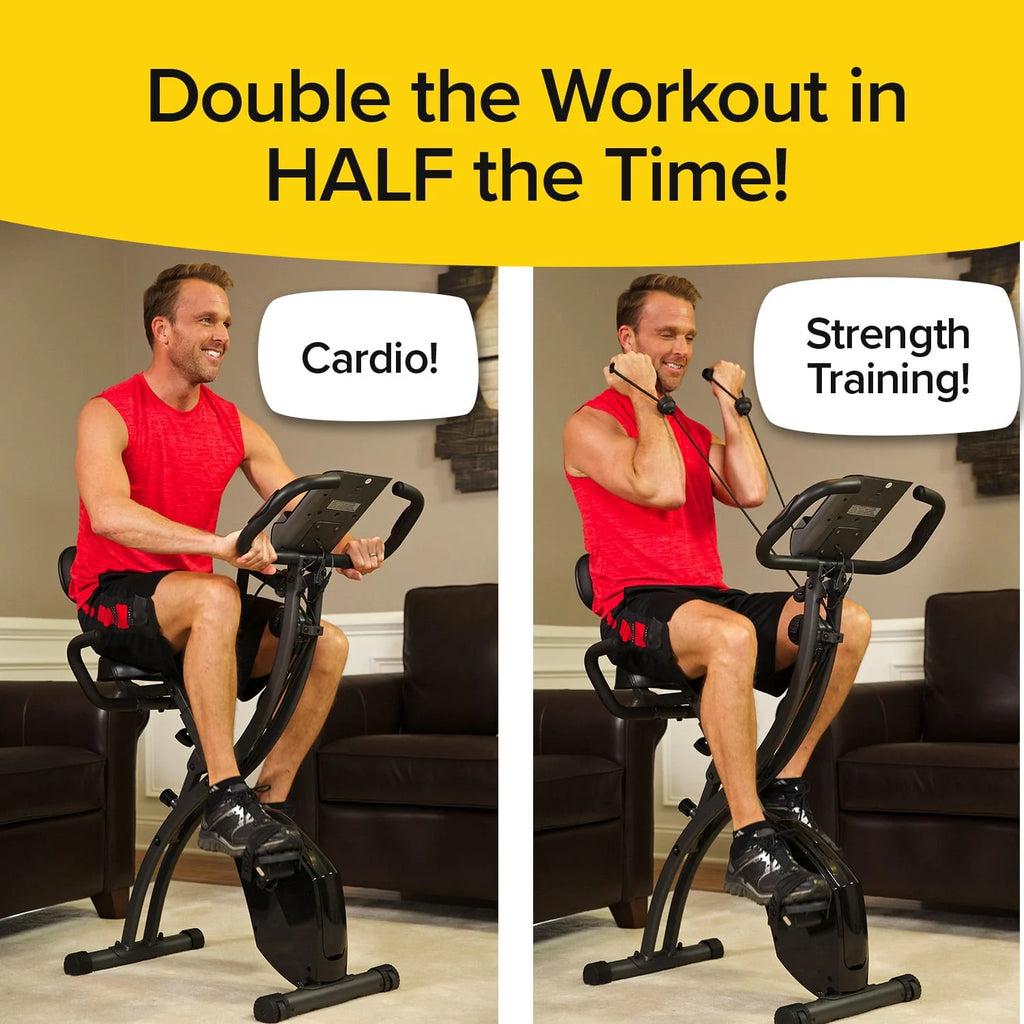 Slim Cycle Stationary Bike - Folding Indoor Exercise Bike C451889