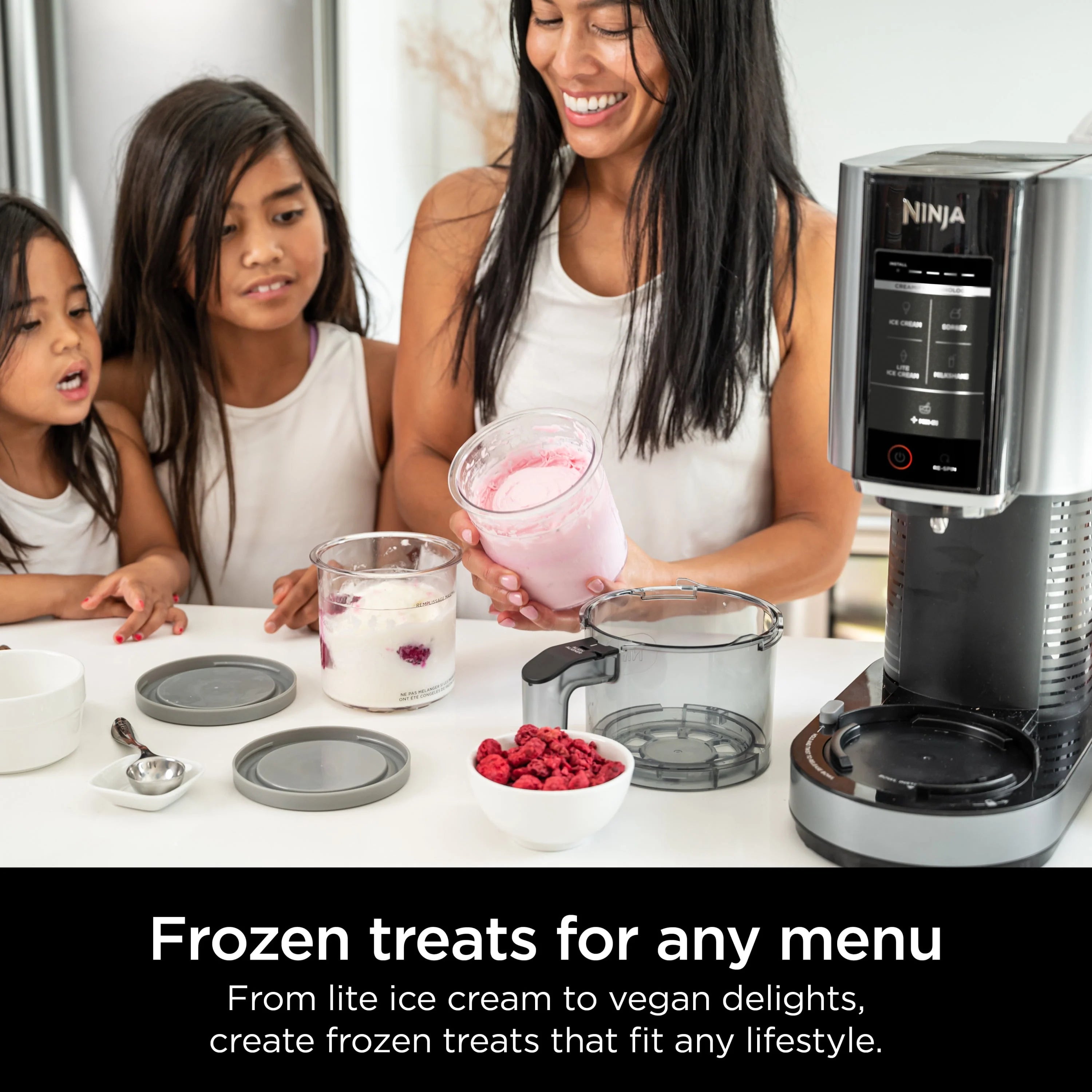 Ninja CREAMi Ice Cream Maker, 5 One-Touch Programs, 16oz Pints with Lids L538861