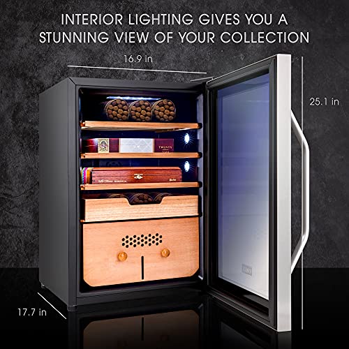 SCHMÉCKÉ 250 Cigar Cooler Humidor with Cooling, Heating & Humidity Control N533588