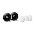 Google Nest Learning Thermostat 3rd Gen in White (2-Pack) and Nest Temperature Sensor (3-Pack) - Avayadevconnect