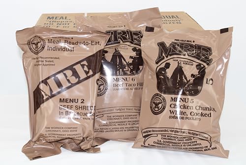 Wornick MRE Meals Ready to Eat 12 Pack Emergency Food Supply Y697