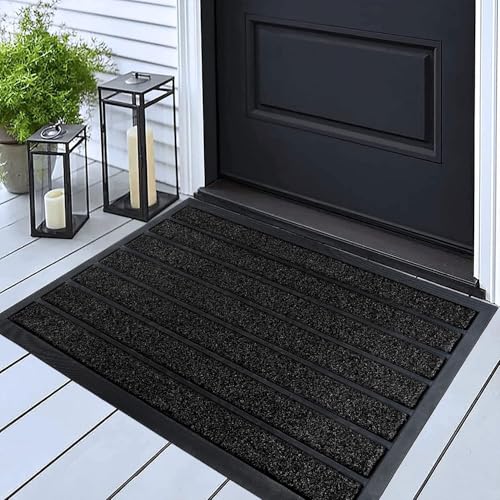 ubdyo Extra Durable Door Mat Non-Slip Outdoor Entrance 30" x 17" Bright Brown W5648