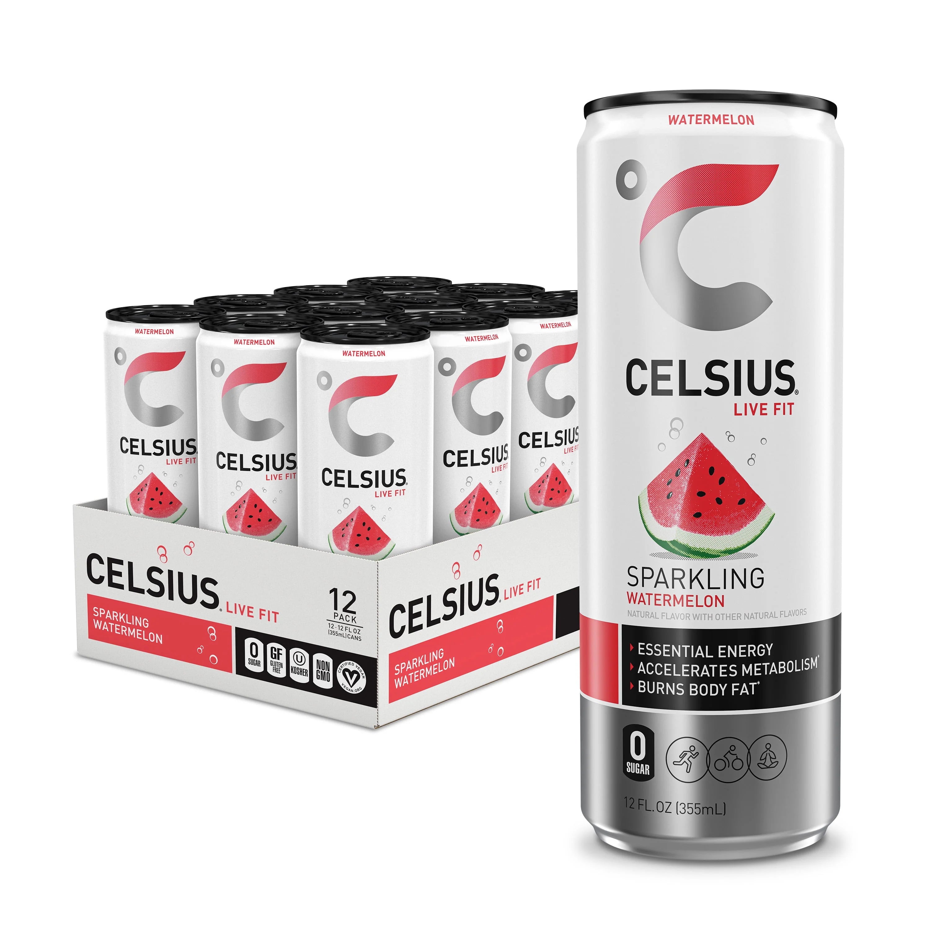 CELSIUS Sparkling Space Variety Pack, Functional Energy Drink, 12 fl oz, 12-Pack T823
