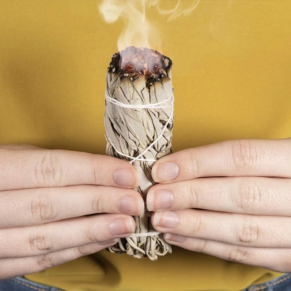 White Sage Smudge Sticks 6 Pack for Cleansing Meditation L1542