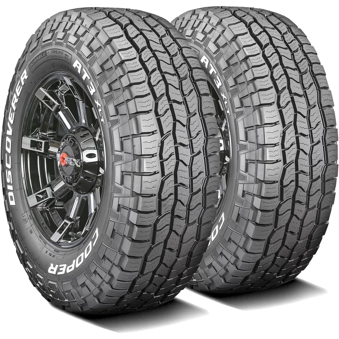 Pair of 2 (TWO) Cooper Discoverer AT3 XLT LT 285/75R16 126/123R E 10 Ply A/T All Terrain Tires Fits: 2006-08 Hummer H3 Base. 2009 Hummer H3 Championship Series