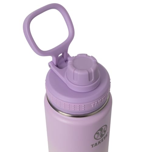 Takeya Actives Water Bottle with Spout Lid, 18 oz, Midnight Blue W579