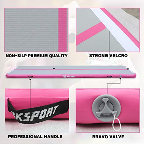 AKSPORT Gymnastics Air Mat Tumble Track with Air Pump A7907