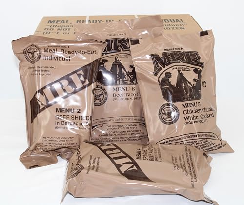 Wornick MRE Meals Ready to Eat 12 Pack Emergency Food Supply Y697