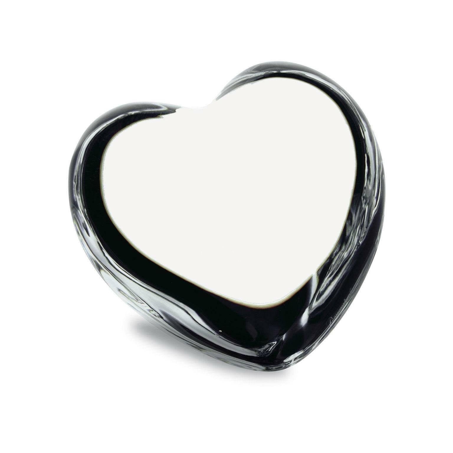 Baccarat Puffed Heart Clear V919