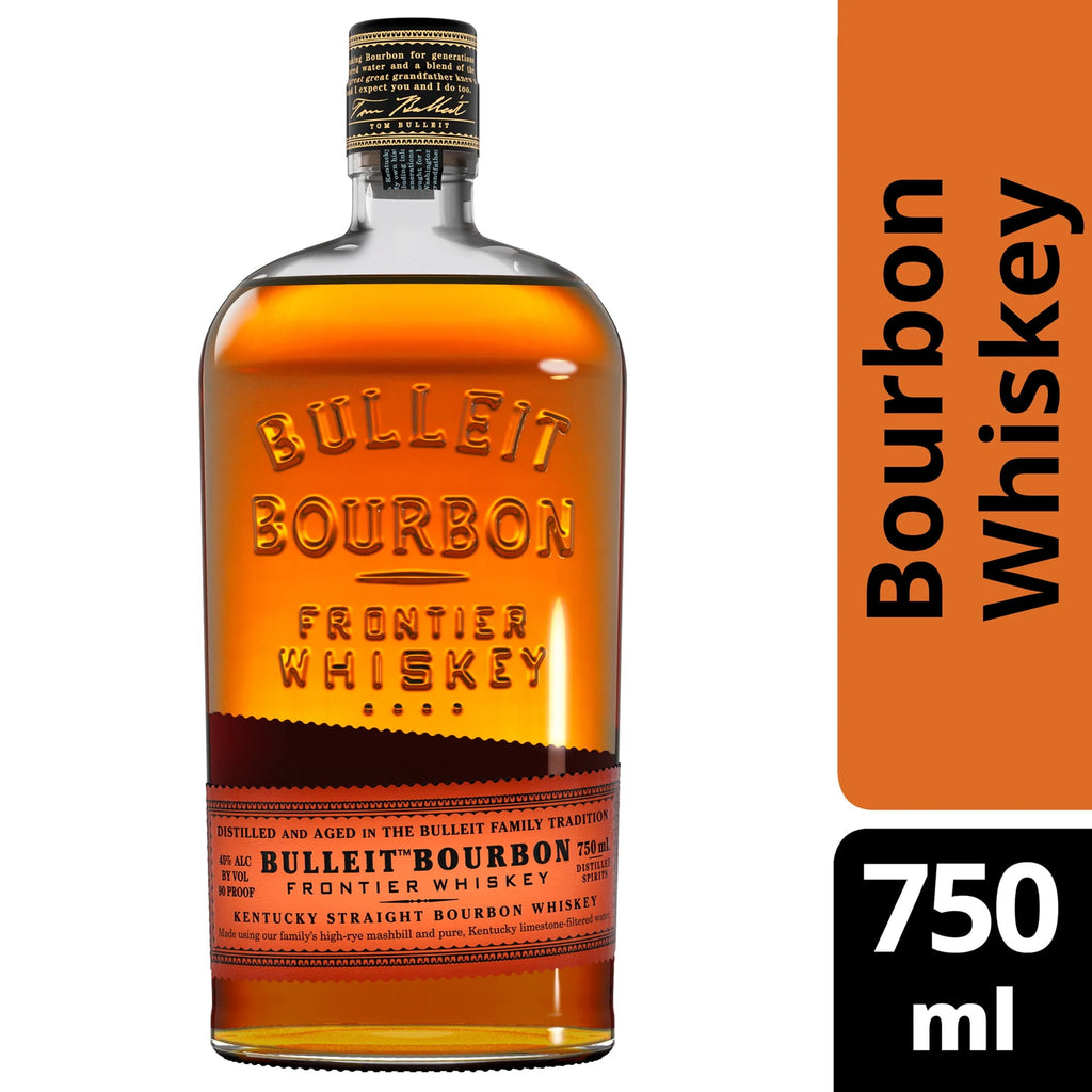 Bulleit Bourbon Whiskey, 750 mL, 45% ABV