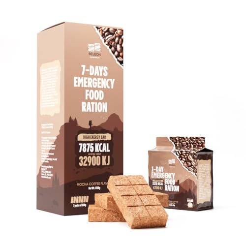 Emergency Food Supply 7-Day Chocolate Biscuit Bars Survival Kit A231664