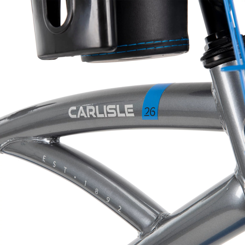 Huffy Carlisle 26-In. Cruiser Bicycle for Men, Gray and Blue R789