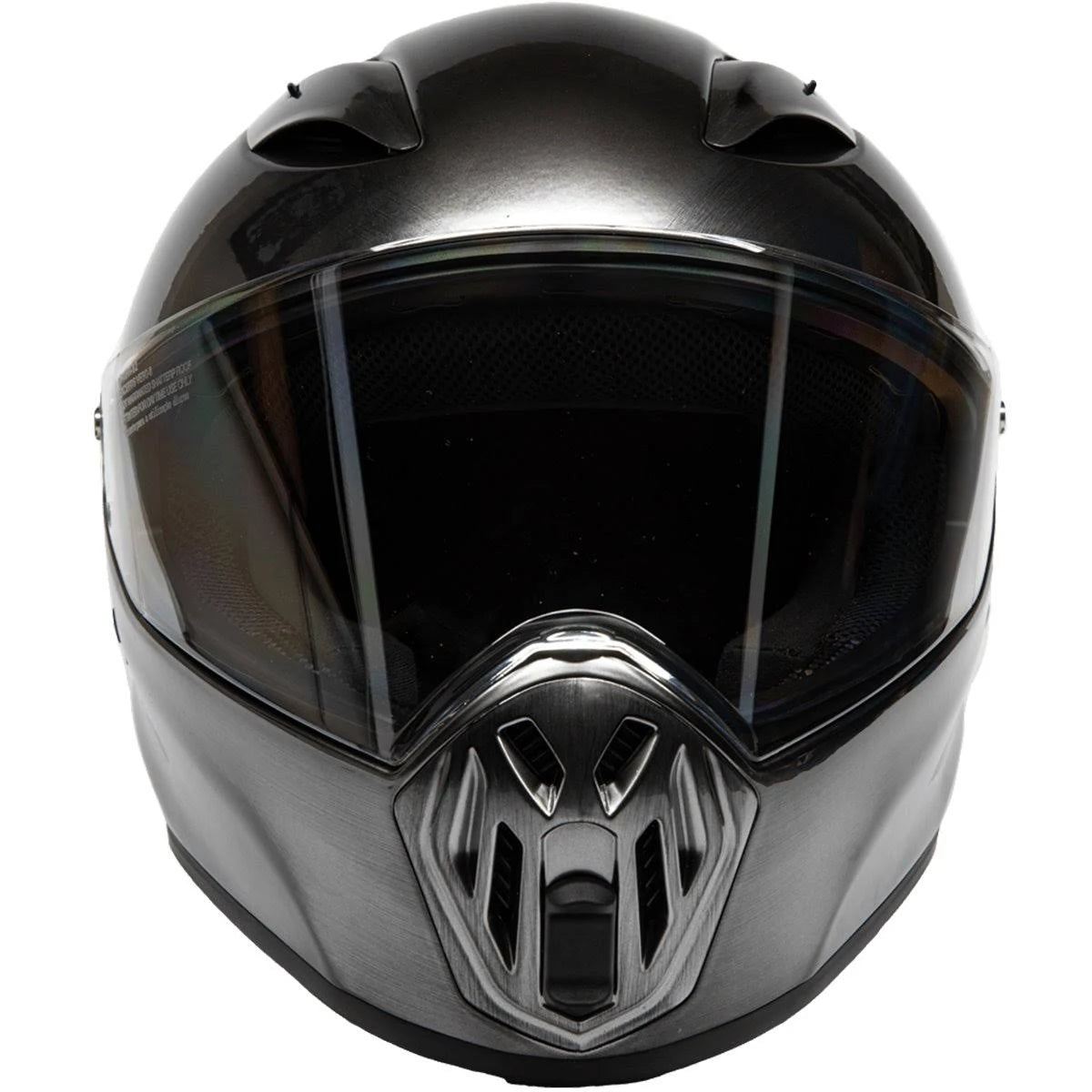 LS2 Street Fighter Brushed Alloy Helmet N60587