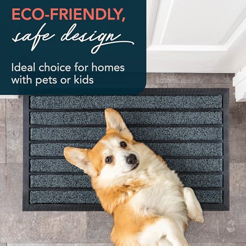 ubdyo Extra Durable Door Mat Non-Slip Outdoor Entrance 30" x 17" Bright Brown W5648