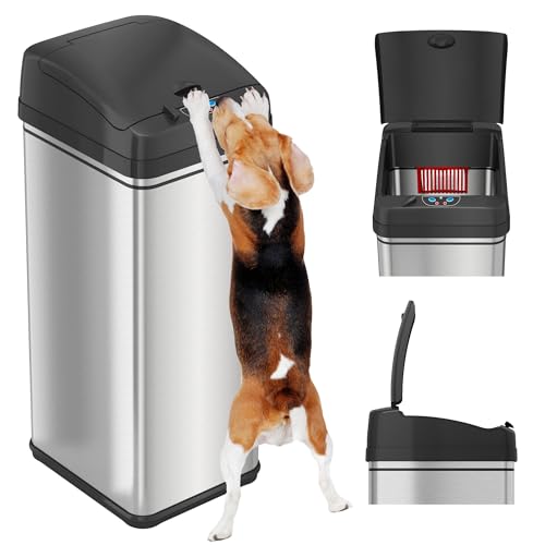 iTouchless 13 Gallon Sensor Trash Can 2.0 Stainless Steel W51921
