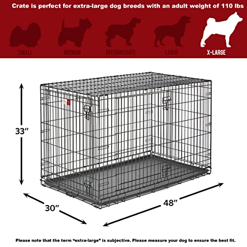 MidWest Homes for Pets Double Door 36-Inch Folding Dog Crate Y75670