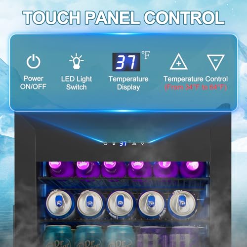 Electric Humidor Cabinet 35L with Digital LED Screen and Humidity Control C6096