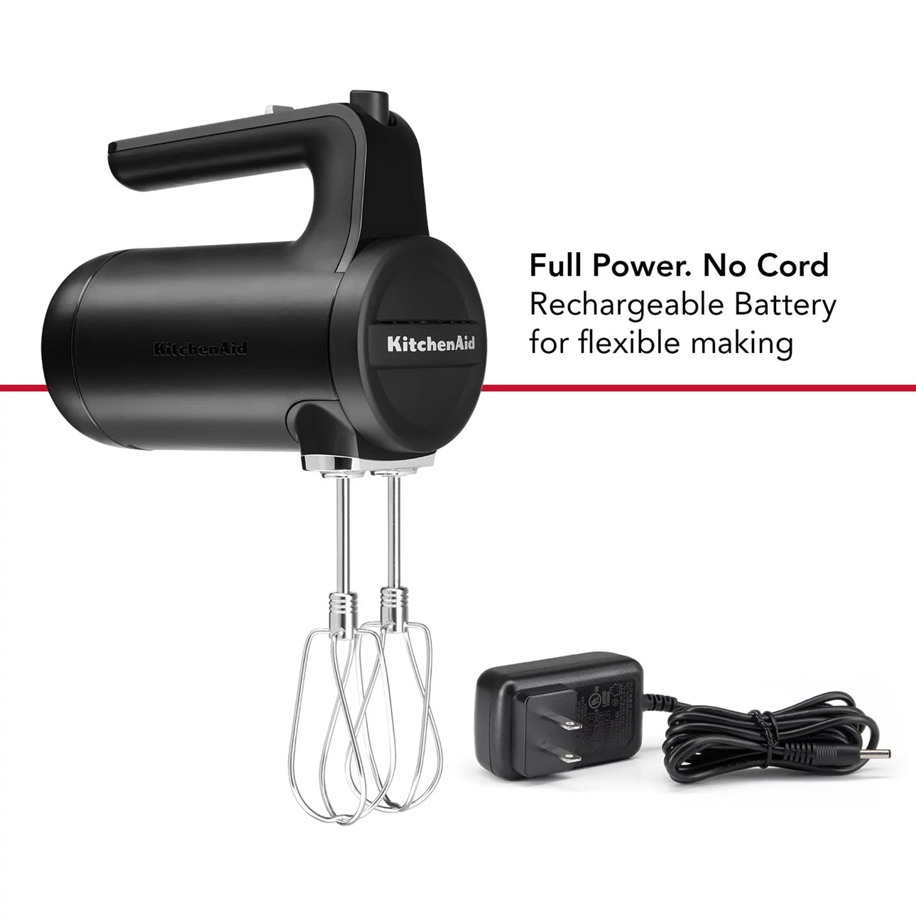 KitchenAid Cordless 7 Speed Hand Mixer, Black Matte N5847