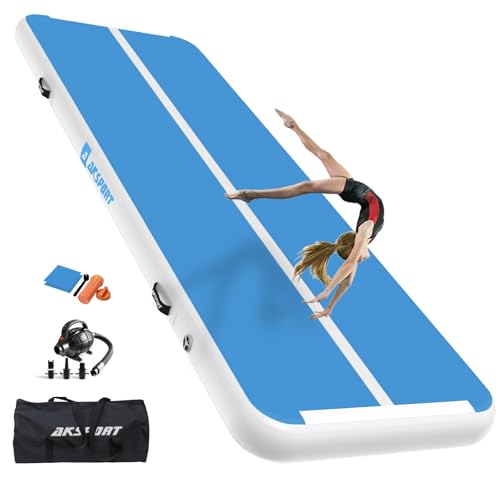 AKSPORT Gymnastics Air Mat Tumble Track with Air Pump A7907